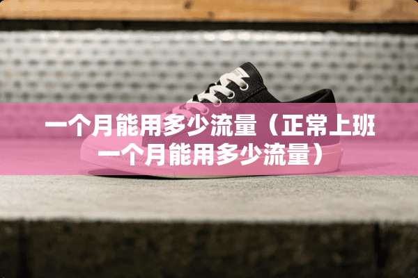 一个月能用多少流量（正常上班一个月能用多少流量）