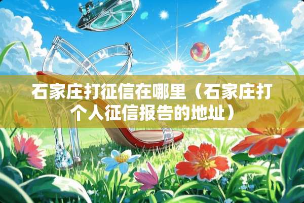 石家庄打征信在哪里（石家庄打个人征信报告的地址）