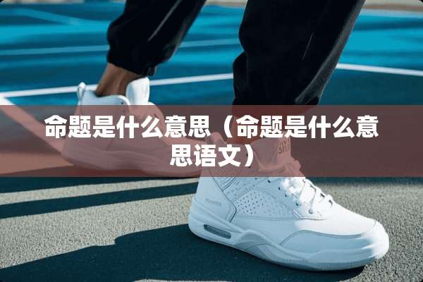 命题是什么意思（命题是什么意思语文）