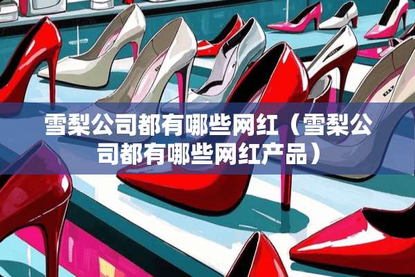 雪梨公司都有哪些网红（雪梨公司都有哪些网红产品）