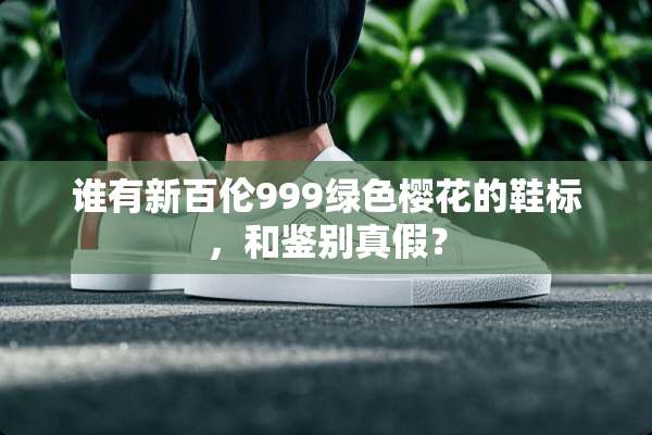 谁有新百伦999绿色樱花的鞋标，和鉴别真假？