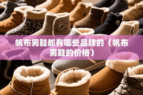 帆布男鞋都有哪些品牌的（帆布男鞋的价格）