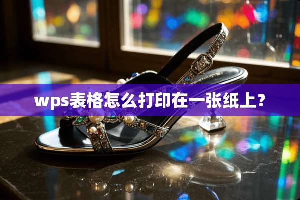wps表格怎么打印在一张纸上？