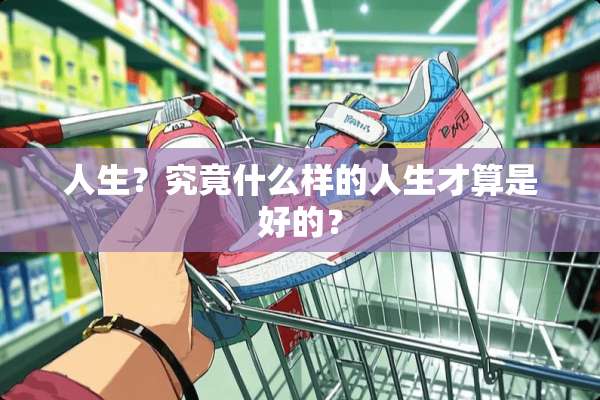 人生？究竟什么样的人生才算是好的？