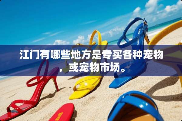 江门有哪些地方是专买各种宠物，或宠物市场。