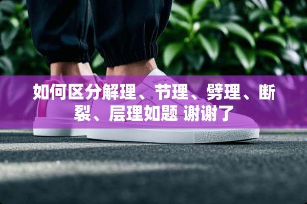 如何区分解理、节理、劈理、断裂、层理如题 谢谢了