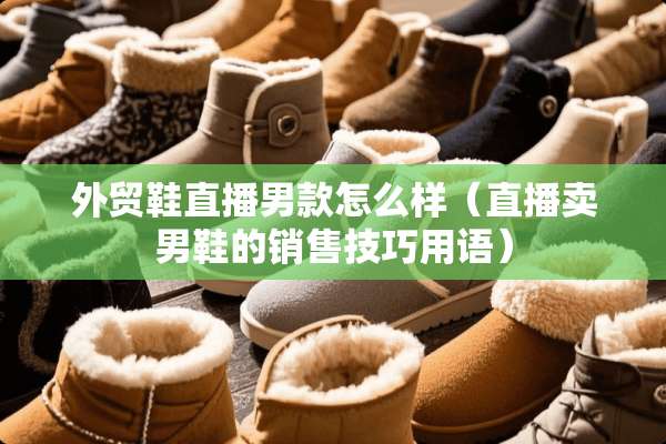 外贸鞋直播男款怎么样（直播卖男鞋的销售技巧用语）