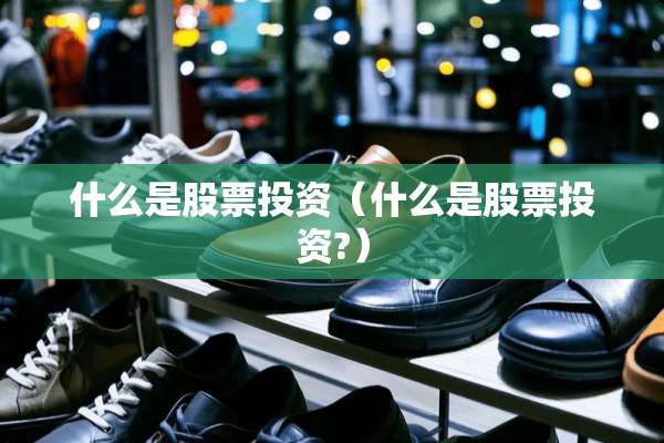 什么是股票投资（什么是股票投资?）