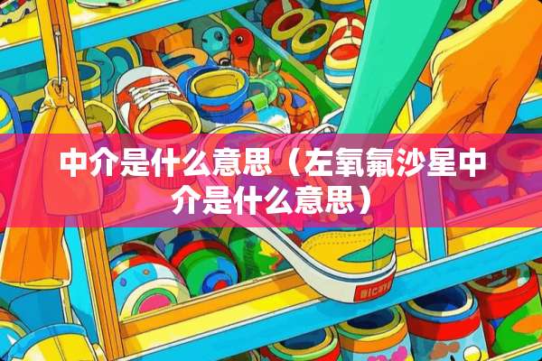 中介是什么意思（左氧氟沙星中介是什么意思）