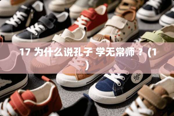 17 为什么说孔子 学无常师 ？(1)