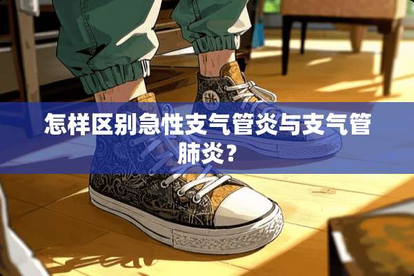 怎样区别急性支气管炎与支气管肺炎？