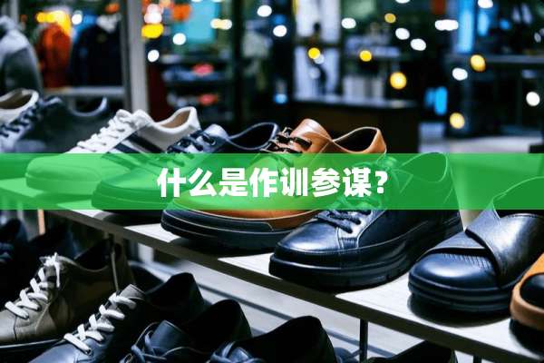什么是作训参谋？