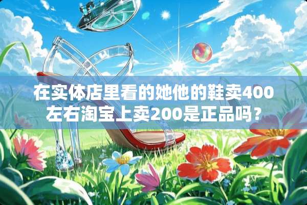 在实体店里看的她他的鞋卖400左右淘宝上卖200是正品吗？