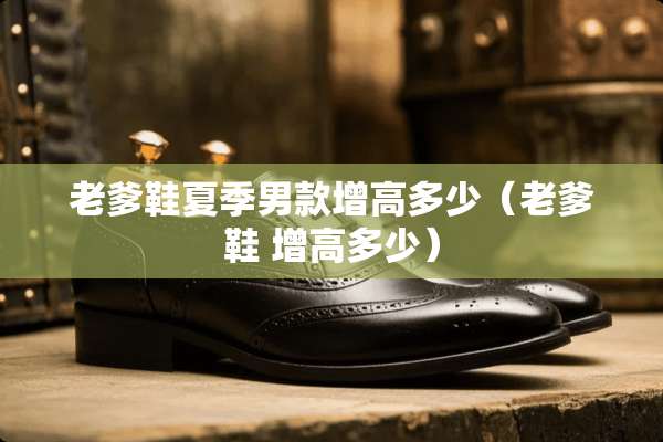 老爹鞋夏季男款增高多少（老爹鞋 增高多少）