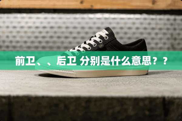 前卫、、后卫 分别是什么意思？？