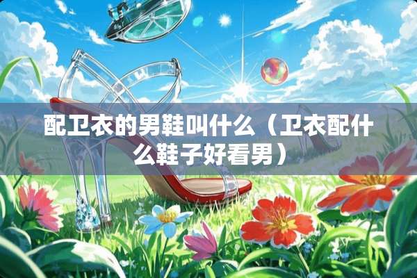 配卫衣的男鞋叫什么（卫衣配什么鞋子好看男）