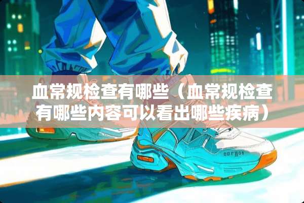血常规检查有哪些（血常规检查有哪些内容可以看出哪些疾病）