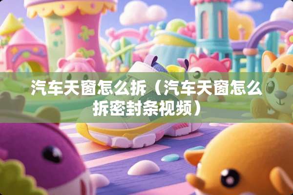 汽车天窗怎么拆（汽车天窗怎么拆密封条视频）