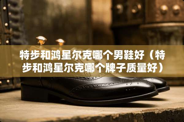特步和鸿星尔克哪个男鞋好（特步和鸿星尔克哪个牌子质量好）