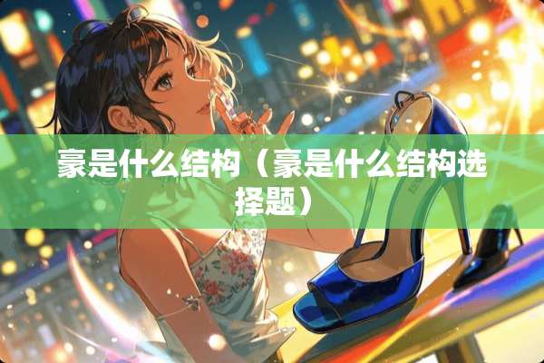 豪是什么结构（豪是什么结构选择题）