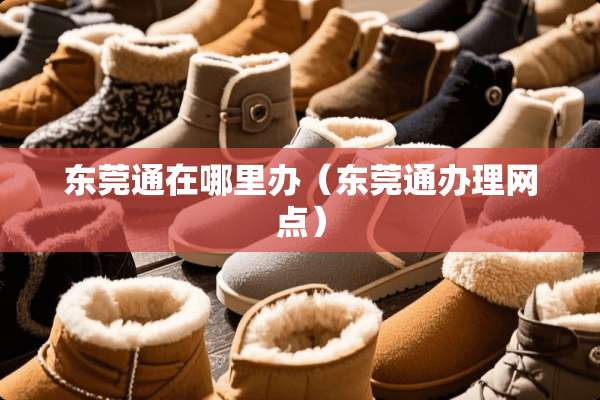 东莞通在哪里办（东莞通办理网点）