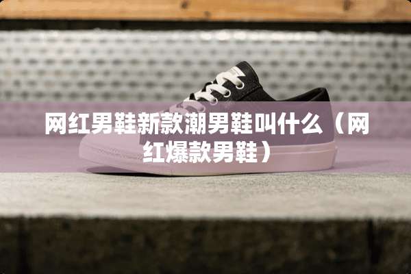 网红男鞋新款潮男鞋叫什么（网红爆款男鞋）