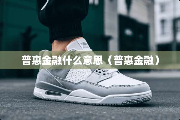 普惠金融什么意思（普惠金融）