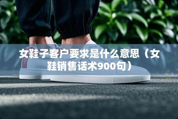 女鞋子客户要求是什么意思（女鞋销售话术900句）