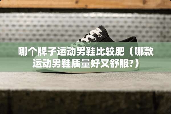 哪个牌子运动男鞋比较肥（哪款运动男鞋质量好又舒服?）