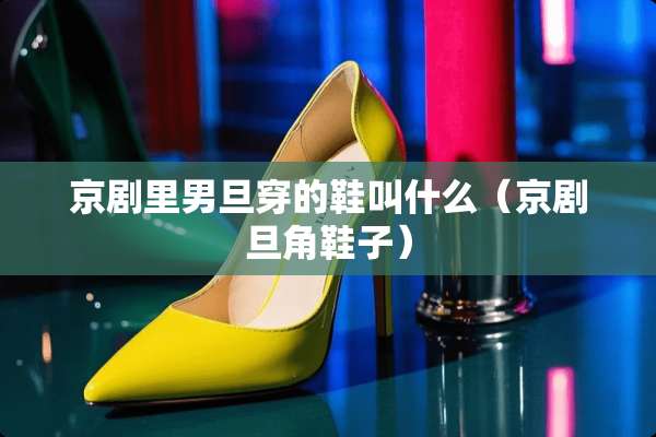 京剧里男旦穿的鞋叫什么（京剧旦角鞋子）