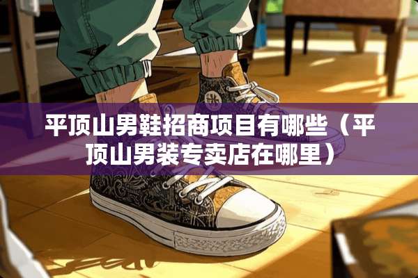 平顶山男鞋招商项目有哪些（平顶山男装专卖店在哪里）