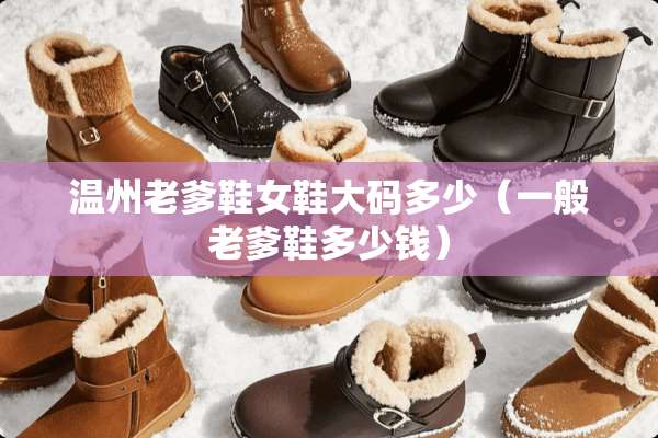 温州老爹鞋女鞋大码多少（一般老爹鞋多少钱）