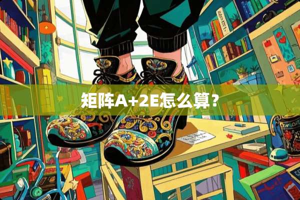 矩阵A+2E怎么算？