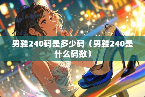 男鞋240码是多少码（男鞋240是什么码数）