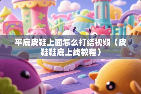 平底皮鞋上面怎么打结视频（皮鞋鞋底上线教程）