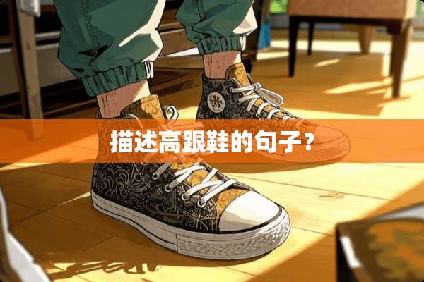 描述高跟鞋的句子？