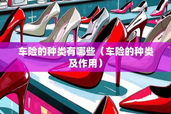 车险的种类有哪些（车险的种类及作用）