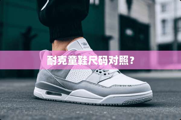 耐克童鞋尺码对照？