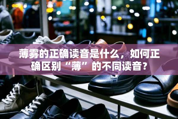 薄雾的正确读音是什么，如何正确区别“薄”的不同读音？
