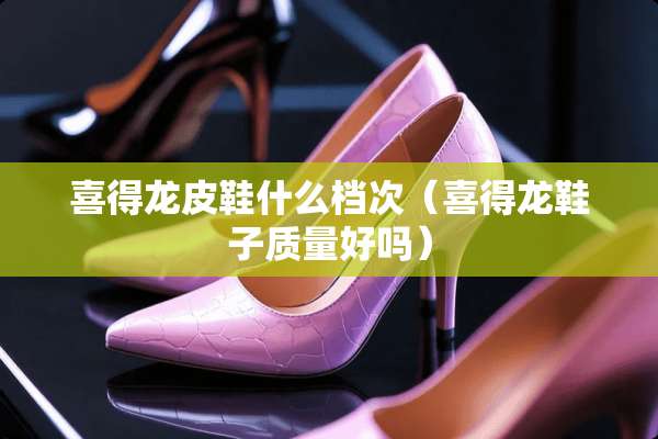 喜得龙皮鞋什么档次（喜得龙鞋子质量好吗）