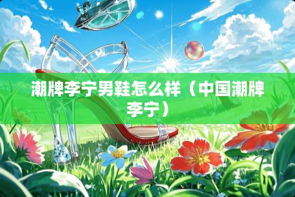潮牌李宁男鞋怎么样（中国潮牌李宁）