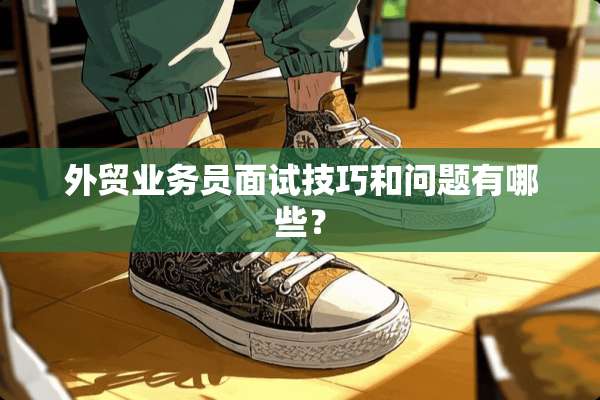 外贸业务员面试技巧和问题有哪些？