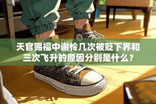 天官赐福中谢怜几次被贬下界和三次飞升的原因分别是什么？