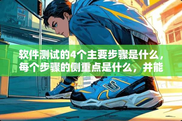 软件测试的4个主要步骤是什么，每个步骤的侧重点是什么，并能达到什么目的？