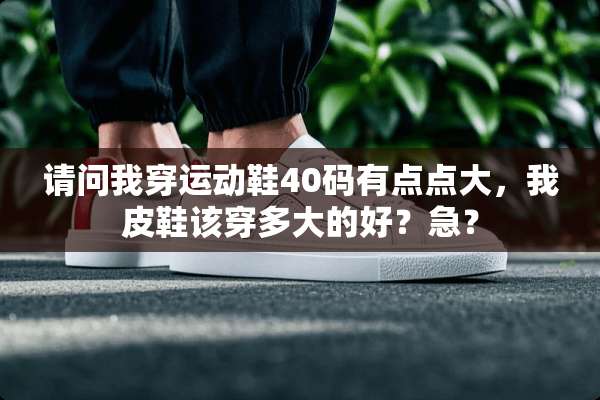 请问我穿运动鞋40码有点点大，我皮鞋该穿多大的好？急？