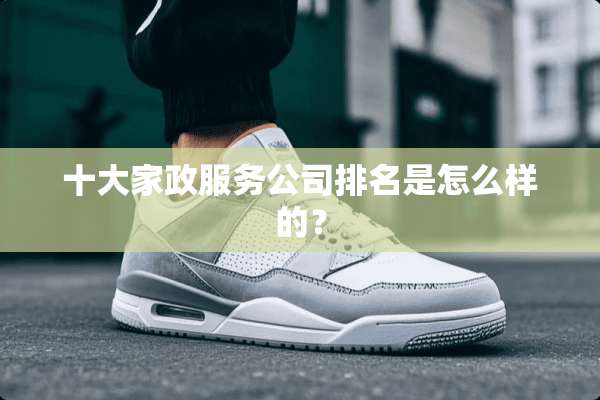 十大家政服务公司排名是怎么样的？
