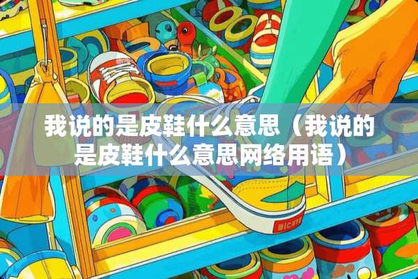 我说的是皮鞋什么意思（我说的是皮鞋什么意思网络用语）