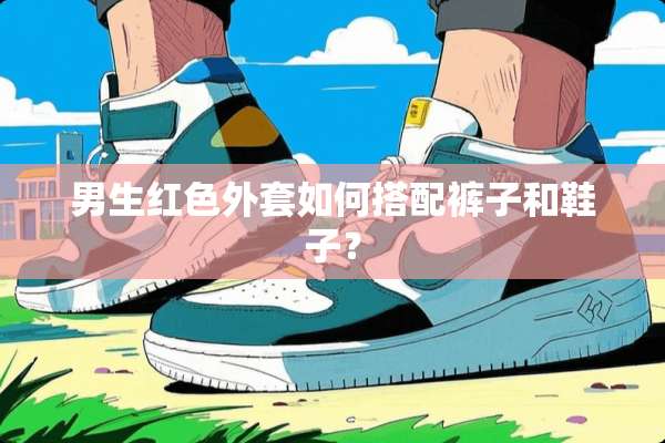 男生红色外套如何搭配裤子和鞋子？