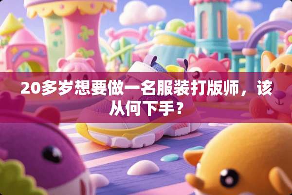 20多岁想要做一名服装打版师，该从何下手？