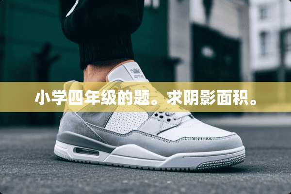 小学四年级的题。求*影面积。